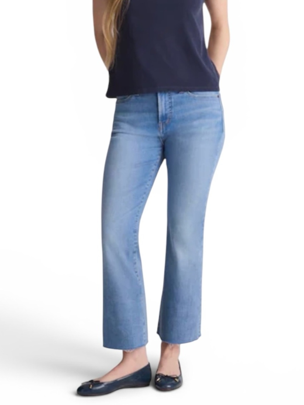 Madewell Cali Demi-Boot Cut-off Denim Jeans